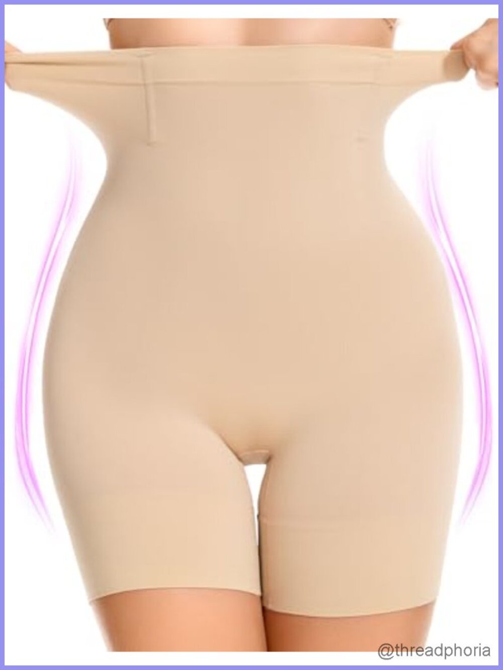 High Waisted Tummy Control Shapewear Shorts for Women Under Dresses